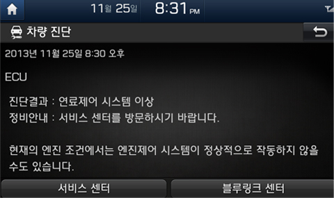 진단 내용 확면